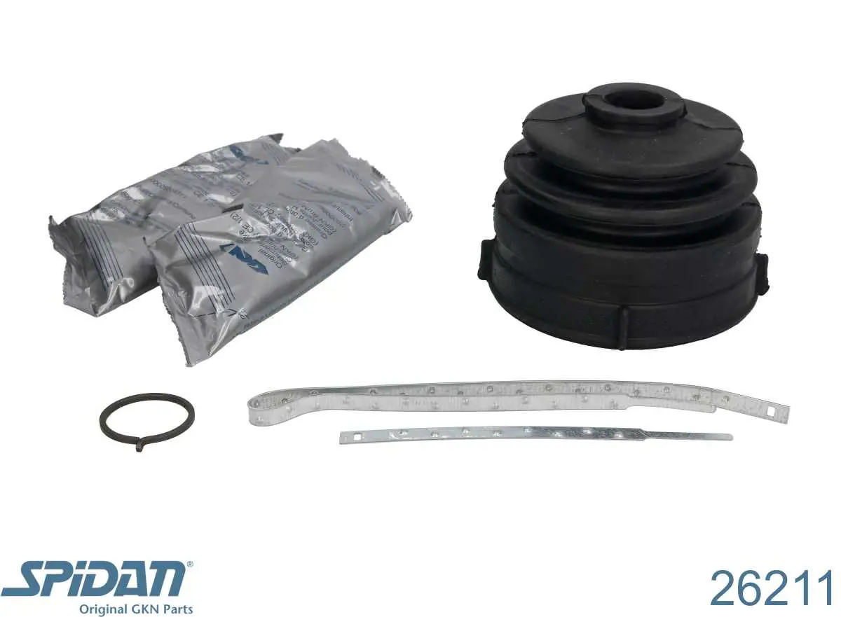 Bota de proteção externa de junta homocinética do semieixo dianteiro GKN-Spidan 26211 preço, a partir de 26,89 USD