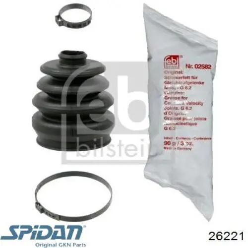 Compre 26221 GKN-Spidan Bota de proteção interna de junta homocinética do semieixo dianteiro