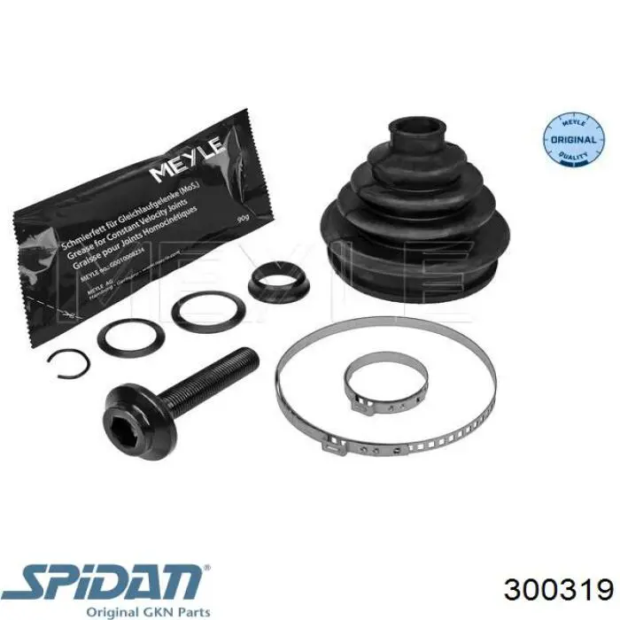 Bota de proteção externa de junta homocinética do semieixo dianteiro GKN-Spidan 300319