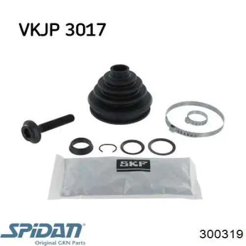 Compre 300319 GKN-Spidan Bota de proteção externa de junta homocinética do semieixo dianteiro