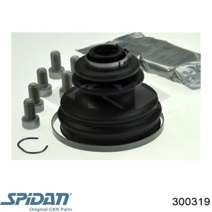 Bota de proteção externa de junta homocinética do semieixo dianteiro 300319 GKN-Spidan
