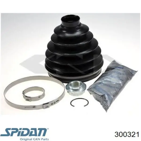 Bota de proteção externa de junta homocinética do semieixo dianteiro 300321 GKN-Spidan