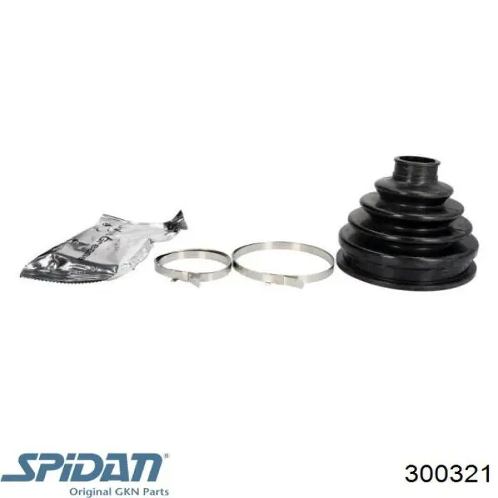 300321 GKN-Spidan Bota de proteção externa de junta homocinética do semieixo dianteiro