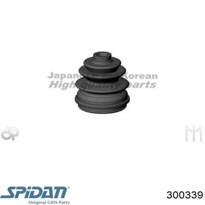 Bota de proteção externa de junta homocinética do semieixo dianteiro GKN-Spidan 300339