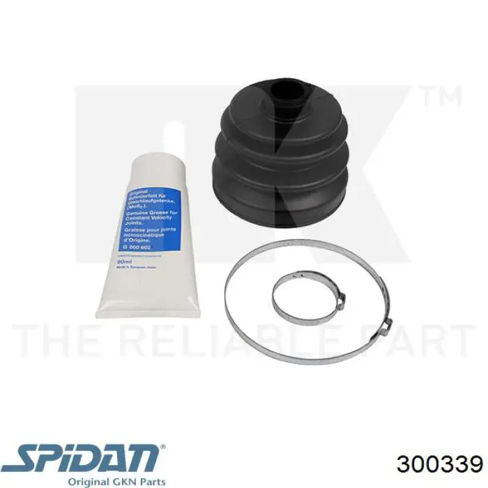 Bota de proteção externa de junta homocinética do semieixo dianteiro GKN-Spidan 300339 preço, a partir de 21,05 USD