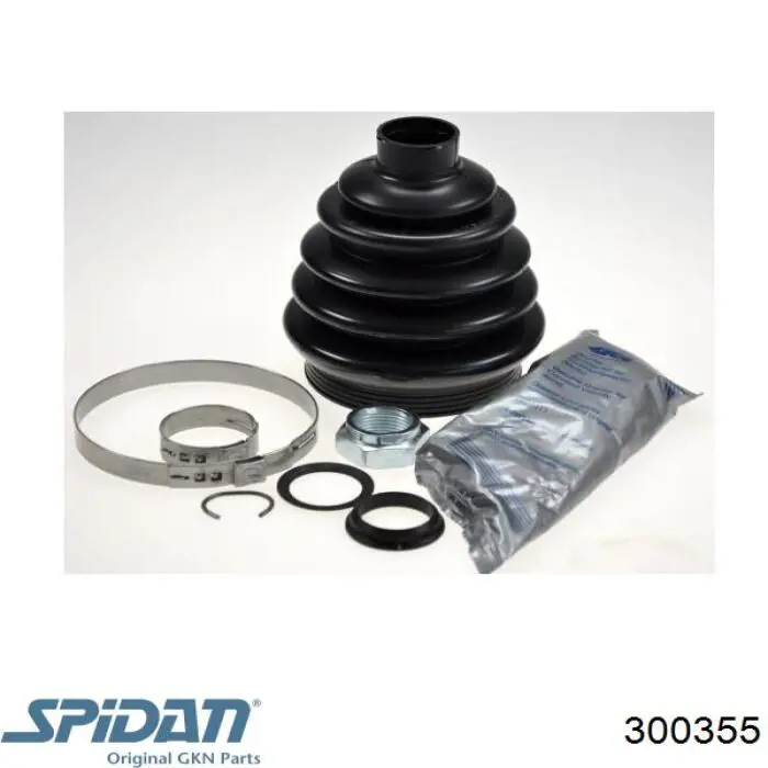 Bota de proteção externa de junta homocinética do semieixo dianteiro 300355 GKN-Spidan