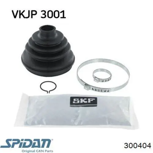 Compre 300404 GKN-Spidan Bota de proteção externa de junta homocinética do semieixo dianteiro