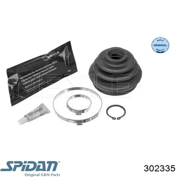 Bota de proteção externa de junta homocinética do semieixo traseiro GKN-Spidan 302335 preço, a partir de 11,61 USD
