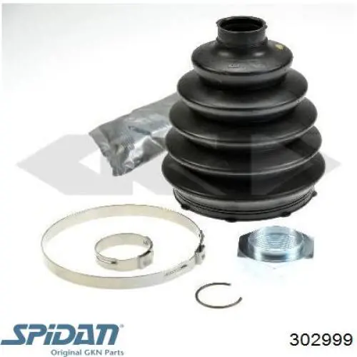 Bota de proteção externa de junta homocinética do semieixo dianteiro GKN-Spidan 302999