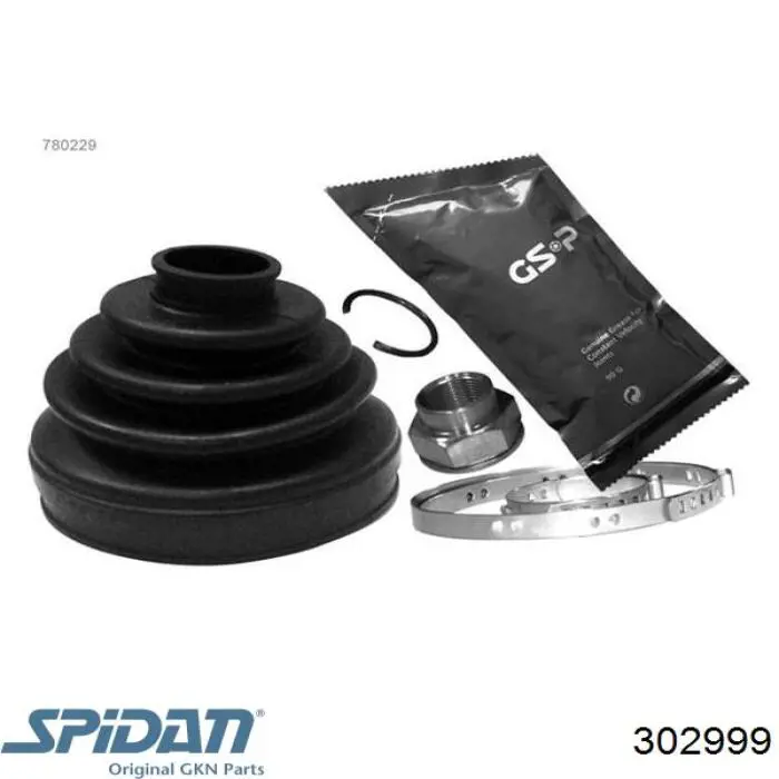 302999 GKN-Spidan Bota de proteção externa de junta homocinética do semieixo dianteiro