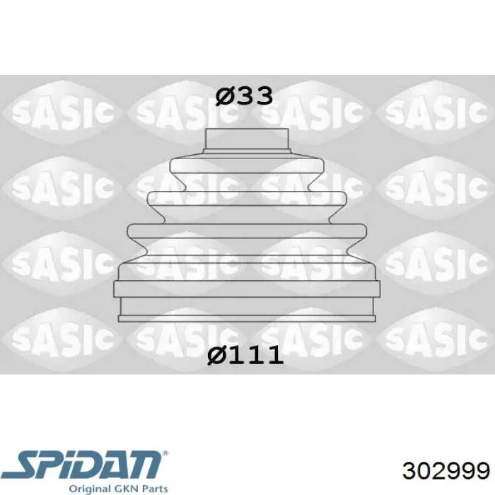 Bota de proteção externa de junta homocinética do semieixo dianteiro GKN-Spidan 302999 preço, a partir de 7,68 USD