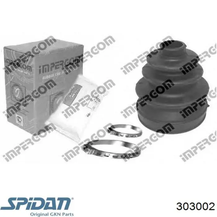 Compre 303002 GKN-Spidan Bota de proteção externa de junta homocinética do semieixo dianteiro