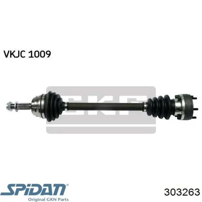 Bota de proteção externa de junta homocinética do semieixo dianteiro 303263 GKN-Spidan
