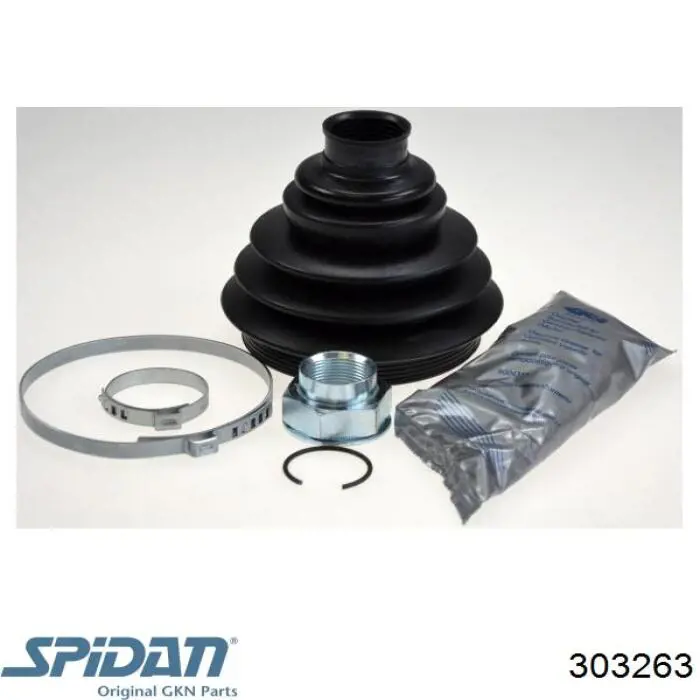 303263 GKN-Spidan Bota de proteção externa de junta homocinética do semieixo dianteiro