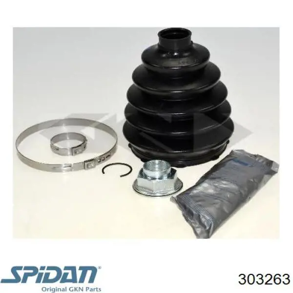 Bota de proteção externa de junta homocinética do semieixo dianteiro GKN-Spidan 303263 preço, a partir de 13,82 USD