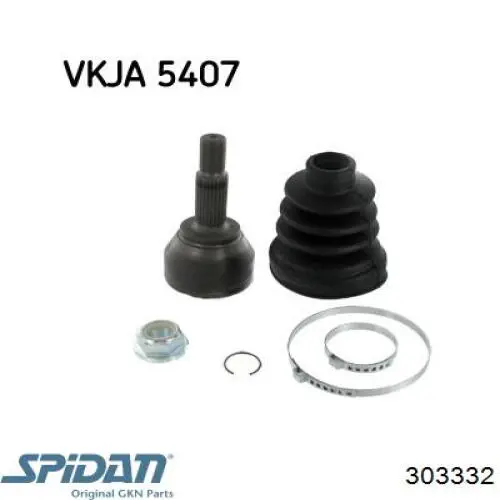 Compre 303332 GKN-Spidan Junta homocinética externa dianteira