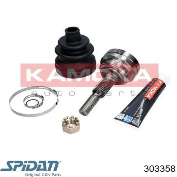 Junta homocinética externa dianteira 303358 GKN-Spidan