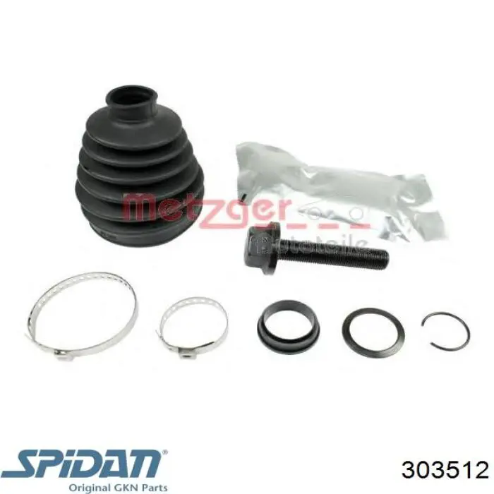 Bota de proteção externa de junta homocinética do semieixo dianteiro GKN-Spidan 303512