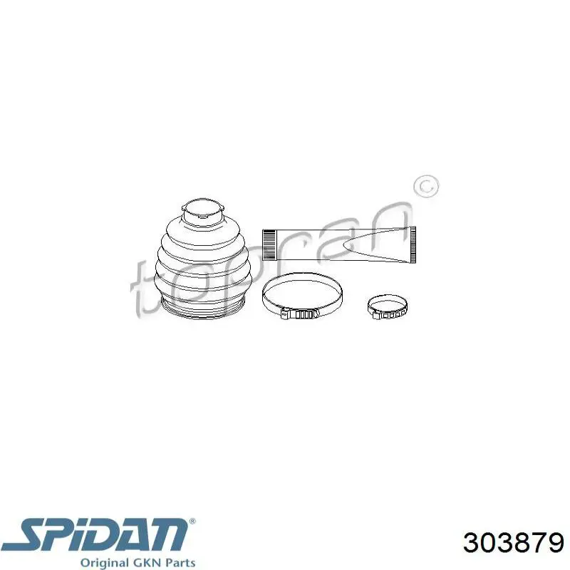 Bota de proteção externa de junta homocinética do semieixo dianteiro GKN-Spidan 303879 preço, a partir de 17,02 USD