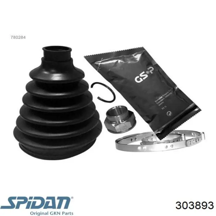 Compre 303893 GKN-Spidan Bota de proteção externa de junta homocinética do semieixo dianteiro