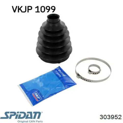 303952 GKN-Spidan Bota de proteção externa de junta homocinética do semieixo dianteiro