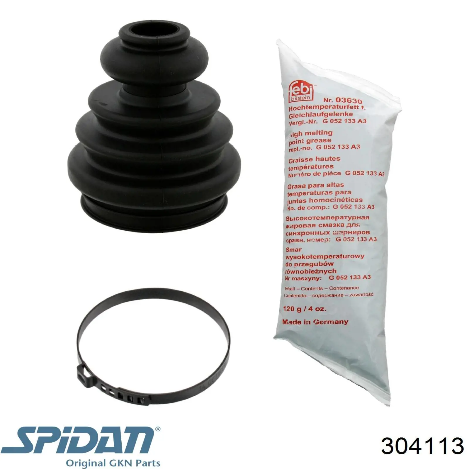 304113 GKN-Spidan Bota de proteção interna de junta homocinética do semieixo dianteiro