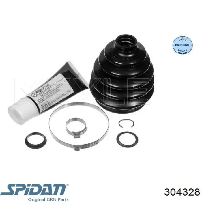 Bota de proteção externa de junta homocinética do semieixo traseiro 304328 GKN-Spidan