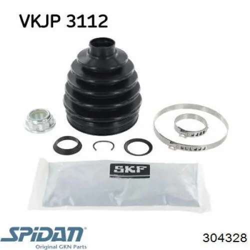 Compre 304328 GKN-Spidan Bota de proteção externa de junta homocinética do semieixo traseiro