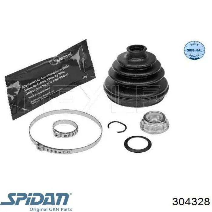 304328 GKN-Spidan Bota de proteção externa de junta homocinética do semieixo traseiro
