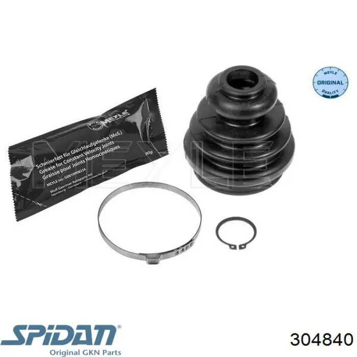 Bota de proteção interna de junta homocinética do semieixo dianteiro GKN-Spidan 304840