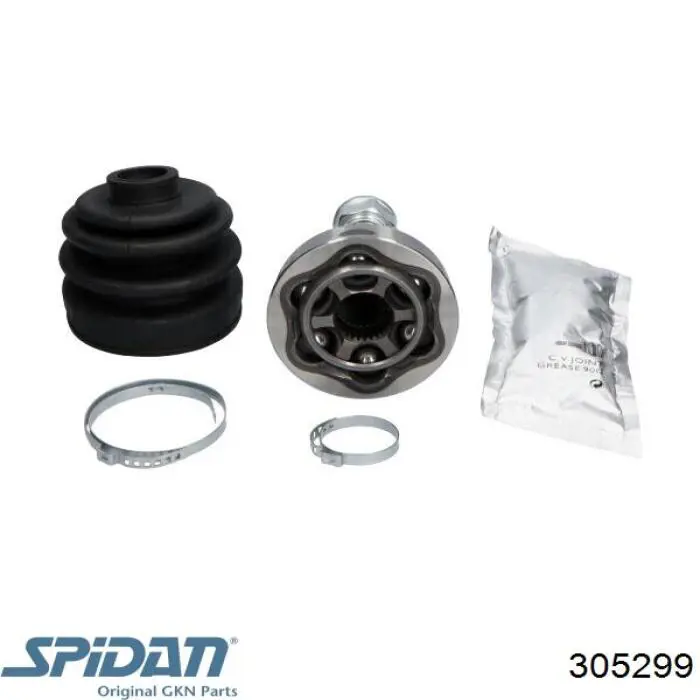 Junta homocinética externa dianteira 305299 GKN-Spidan