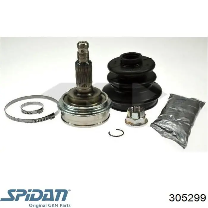 Junta homocinética externa dianteira 305299 GKN-Spidan