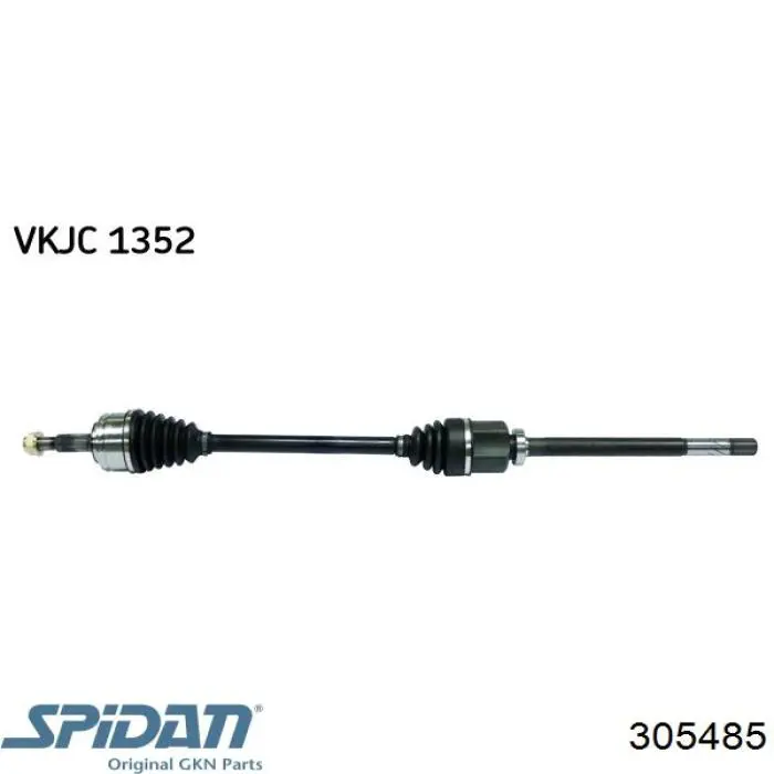 Semieixo (acionador) dianteiro direito 305485 GKN-Spidan