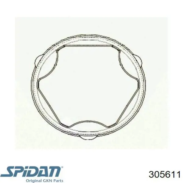 Bota de proteção interna de junta homocinética do semieixo dianteiro GKN-Spidan 305611 preço, a partir de 8,16 USD