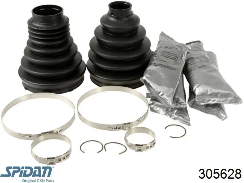 305628 GKN-Spidan Bota de proteção externa de junta homocinética do semieixo dianteiro