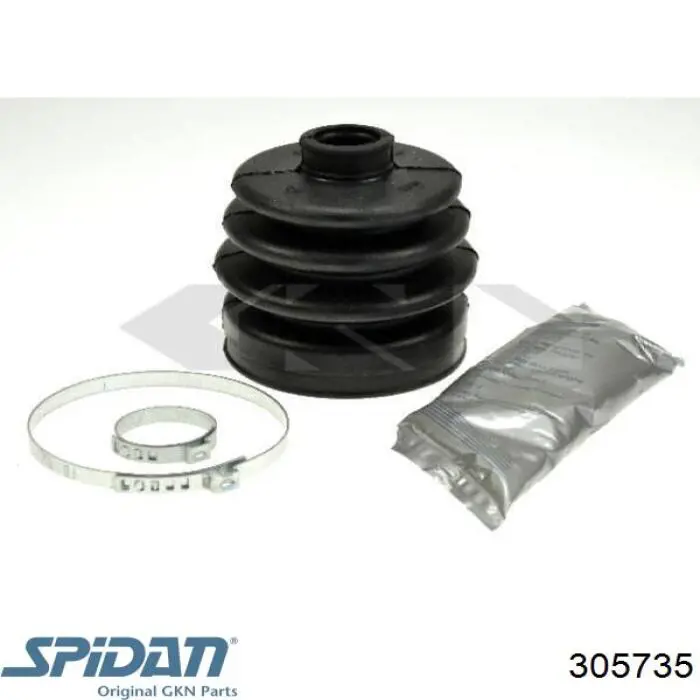 Bota de proteção externa de junta homocinética do semieixo dianteiro GKN-Spidan 305735 preço, a partir de 16,55 USD