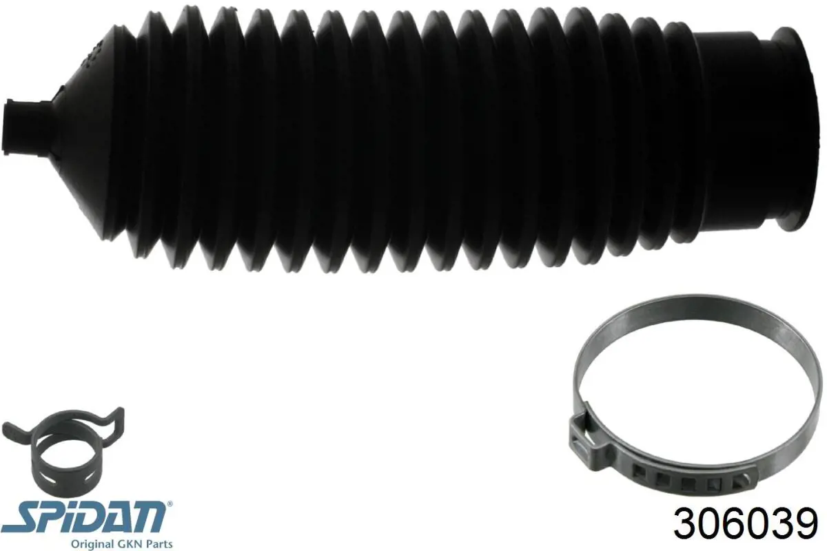 Bota de proteção externa direita de junta homocinética 306039 GKN-Spidan