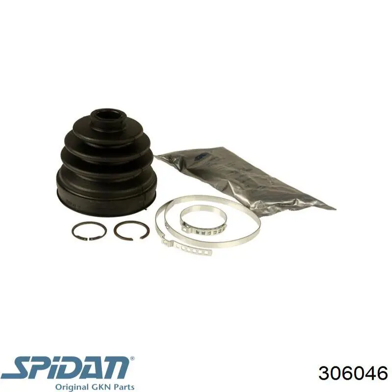 Bota de proteção interna de junta homocinética do semieixo dianteiro 306046 GKN-Spidan