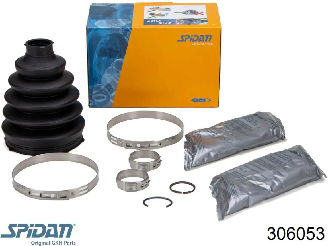 306053 GKN-Spidan Bota de proteção externa de junta homocinética do semieixo dianteiro