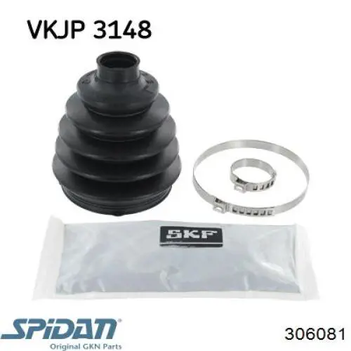 306081 GKN-Spidan Bota de proteção externa de junta homocinética do semieixo dianteiro