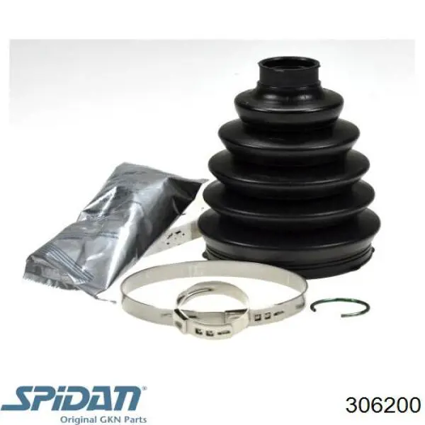 306200 GKN-Spidan Bota de proteção externa de junta homocinética do semieixo dianteiro