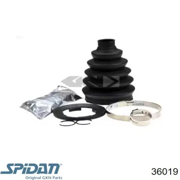 36019 GKN-Spidan Bota de proteção externa de junta homocinética do semieixo dianteiro