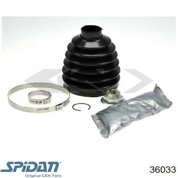 Bota de proteção interna esquerda de junta homocinética do semieixo dianteiro GKN-Spidan 36033 preço, a partir de 18,96 USD