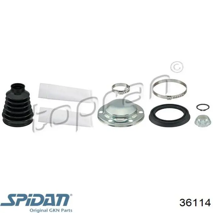 Compre 36114 GKN-Spidan Bota de proteção interna de junta homocinética do semieixo dianteiro