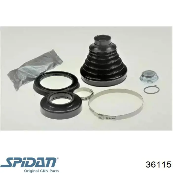 36115 GKN-Spidan Bota de proteção interna direita de junta homocinética do semieixo dianteiro
