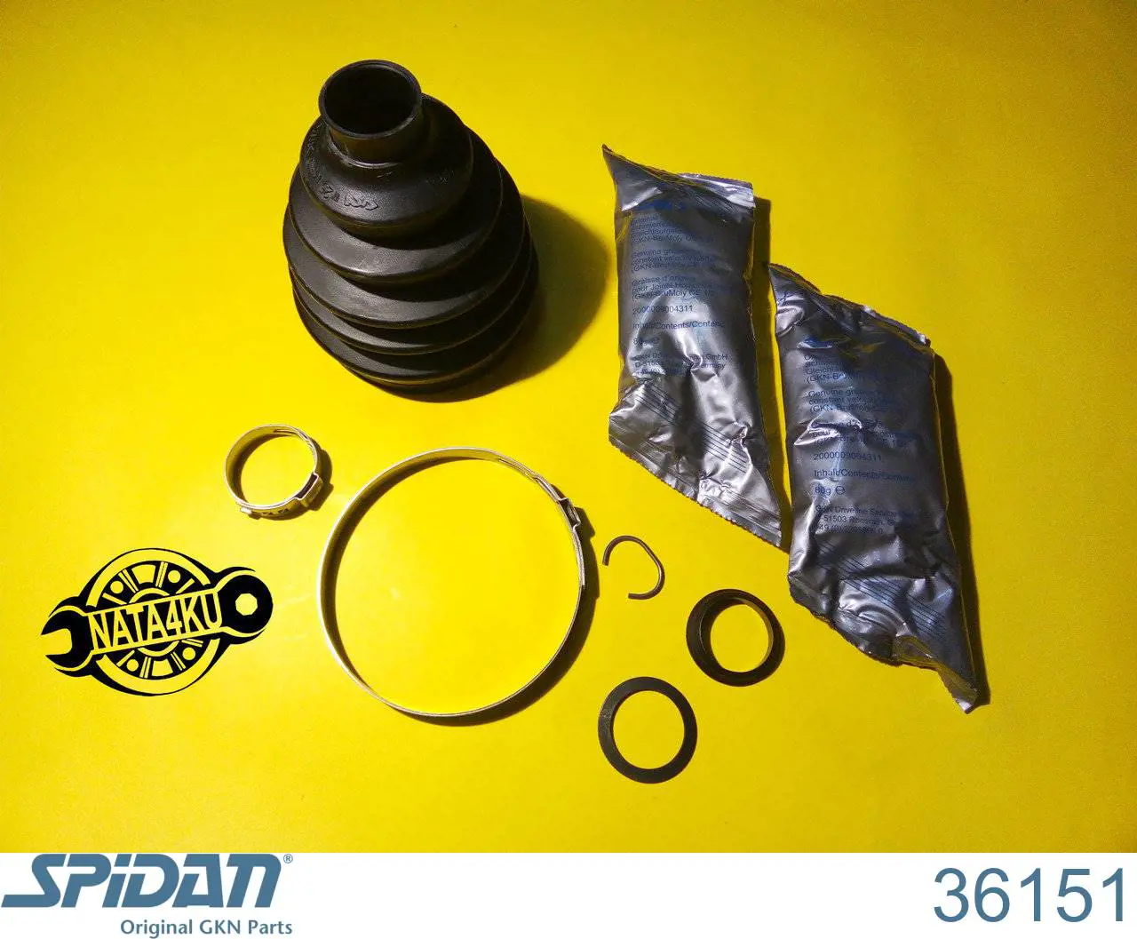 Bota de proteção externa de junta homocinética do semieixo dianteiro GKN-Spidan 36151 preço, a partir de 13,02 USD