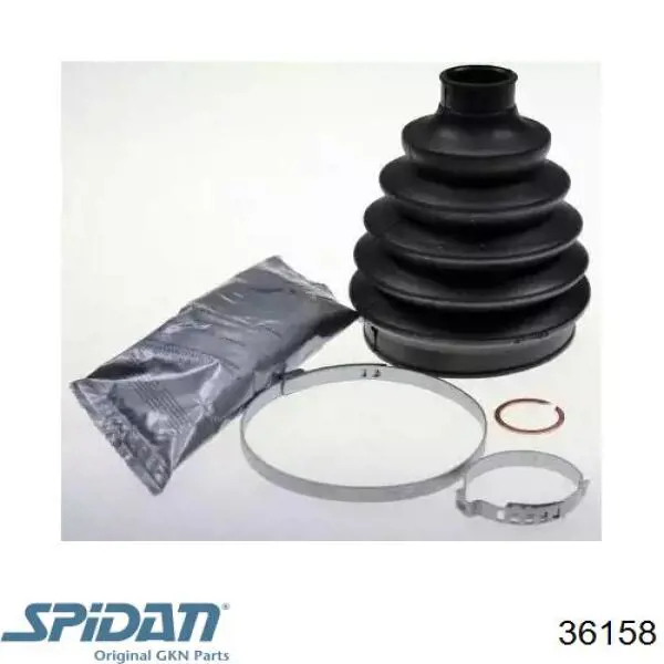 36158 GKN-Spidan Bota de proteção externa de junta homocinética do semieixo dianteiro