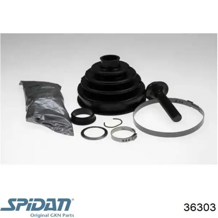 36303 GKN-Spidan Bota de proteção externa de junta homocinética do semieixo dianteiro