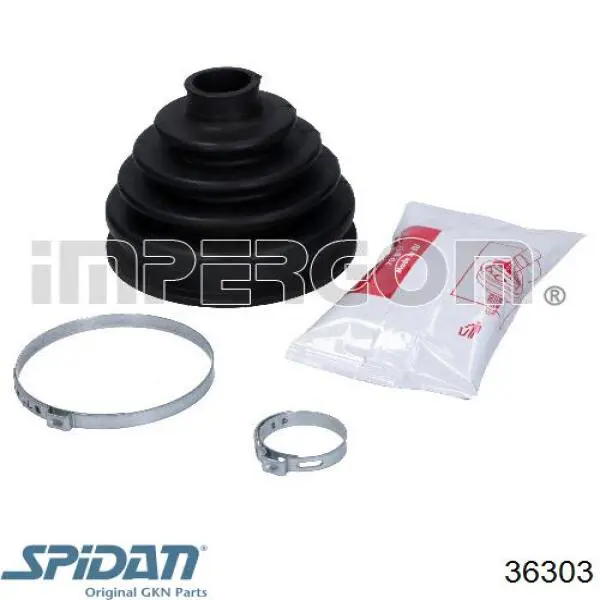 Bota de proteção externa de junta homocinética do semieixo dianteiro GKN-Spidan 36303 preço, a partir de 8,47 USD
