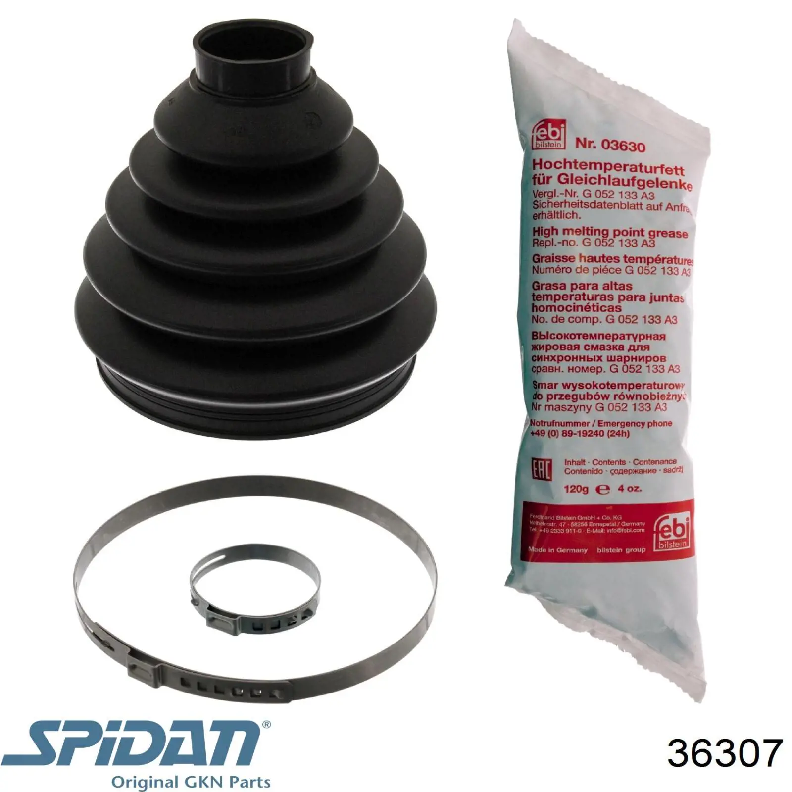 Compre 36307 GKN-Spidan Bota de proteção externa de junta homocinética do semieixo dianteiro